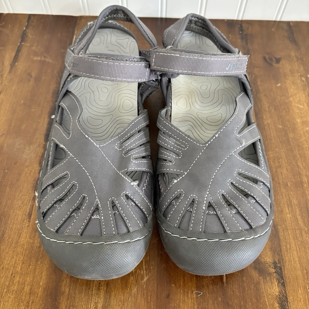 JSport Jambu Poppy Grey Sport Hiking Sandals Closed Toe Womens Size 9 M